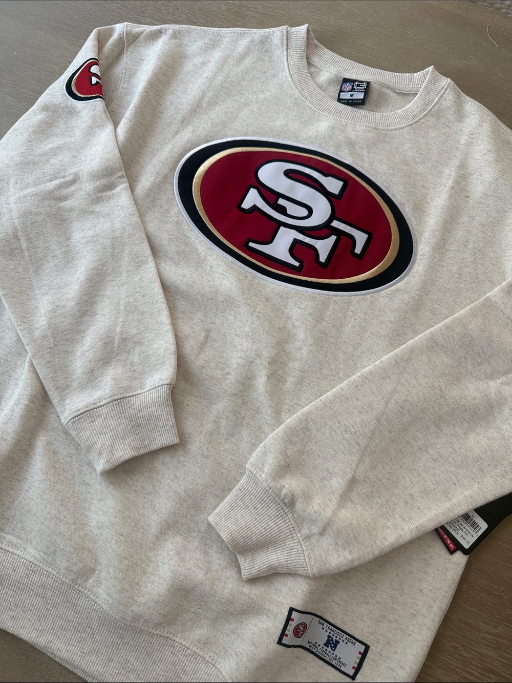 NWT NFL San Francisco 49ers Multi Logo Crewneck | M
